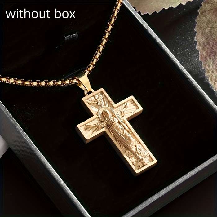 1 Piece Black Jesus Theme Pendant