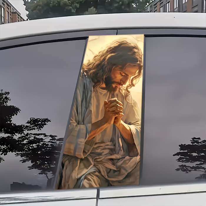2pcs Jesus Christian Themed Stickers