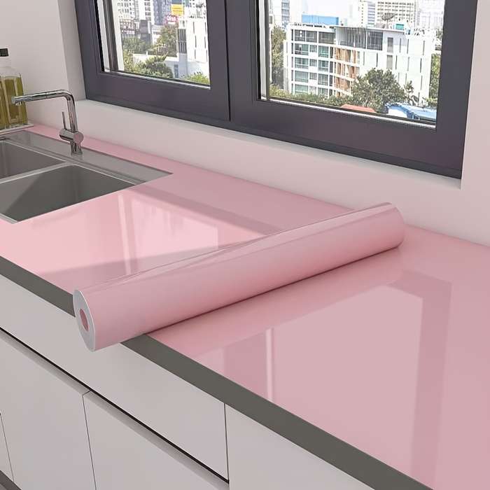 1PC Wall StickersPink60cm Wide X 2 Meterss Long