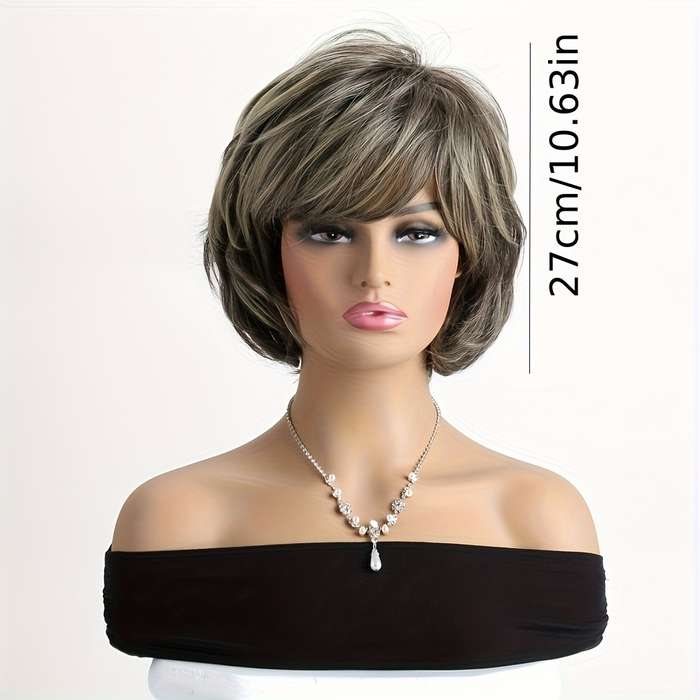 1Pc Mixed Color 30.48cm Fashion Design Wig