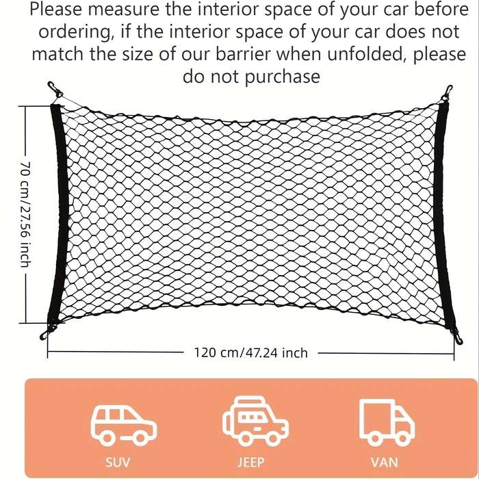 1pc Dog car safety guardrail 120cm*70cm Pet Bag