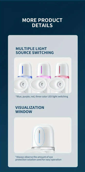 cloud prime usb rechargeable   moisturizer portable spray atomizer for     50 hydrating mist capsules formaldehyde free ideal for   types Product details 3