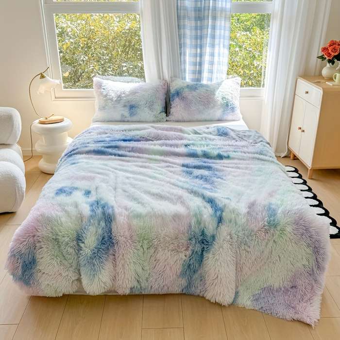1ps Blanket Color Blue Green size 200x230cm