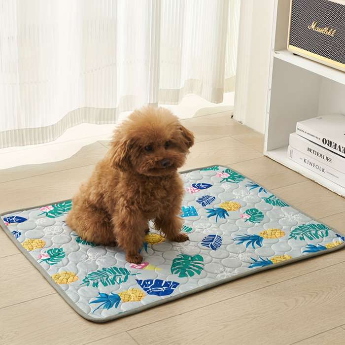 1piece Gray Tropical Rainforest Cooling Pad