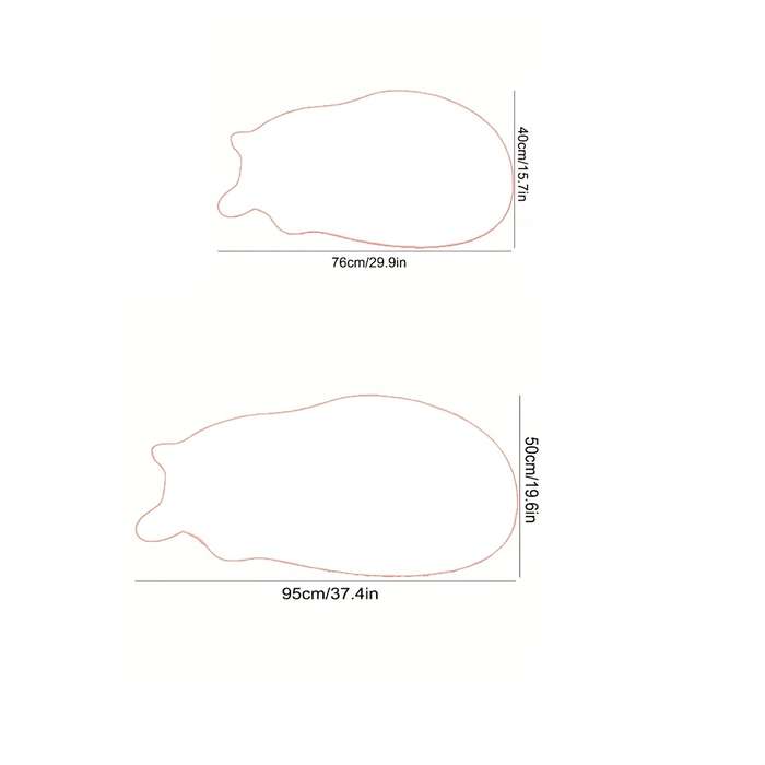 1Pc 50x95cm 19.68x37.4inch Floor Mat