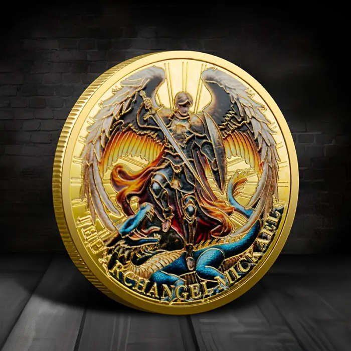 Angel Knight Michael Collectible 40MM Coin
