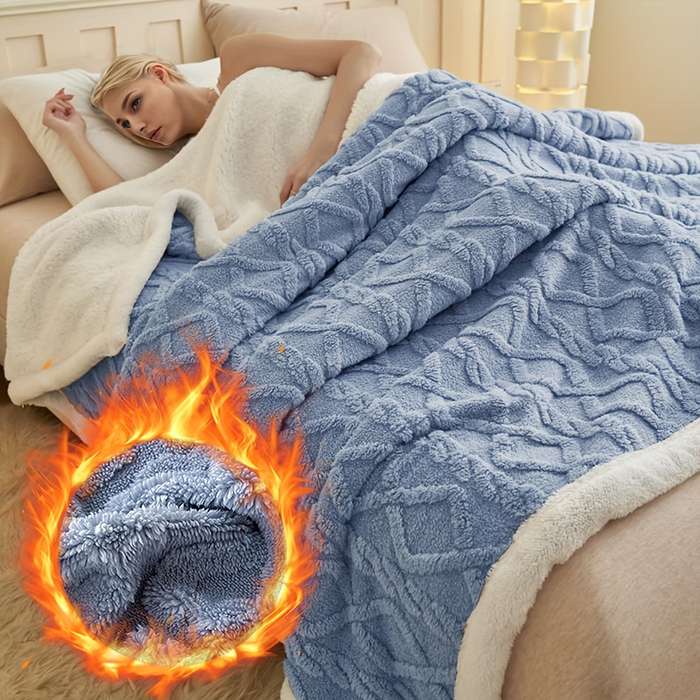 1ps Blanket Color Off White Taffeta Fleece Blanket size 200cmx230cm78.7inchx90.5inch