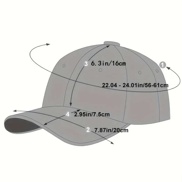 1pc Embroidered Bee Baseball Cap Stylish Sports Sun Protection Hat Adjustable Size Peaked Hat F