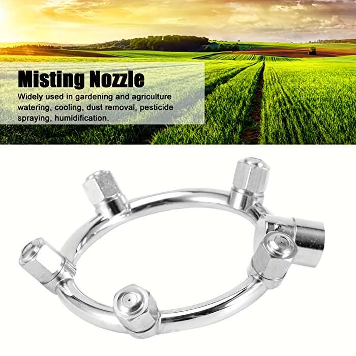 1Pc 5 Head Sprayer High Pressure Stainless Steel Misting Sprinkler