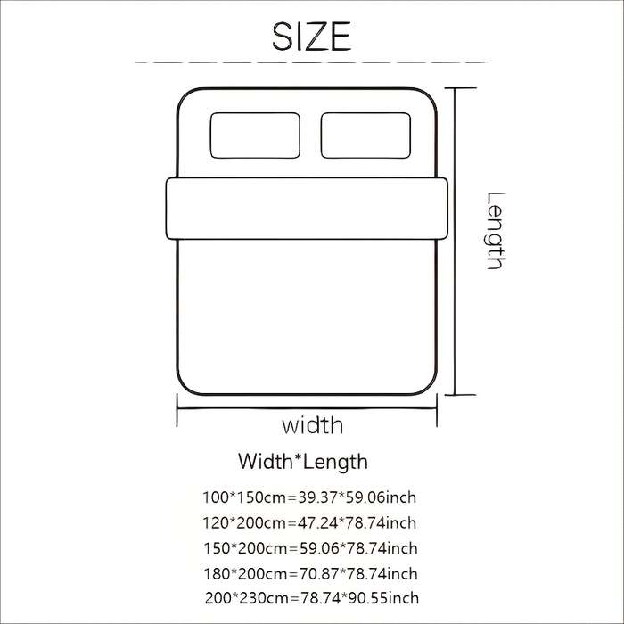 1ps Blanket Color Navy Blue size 180x200cm