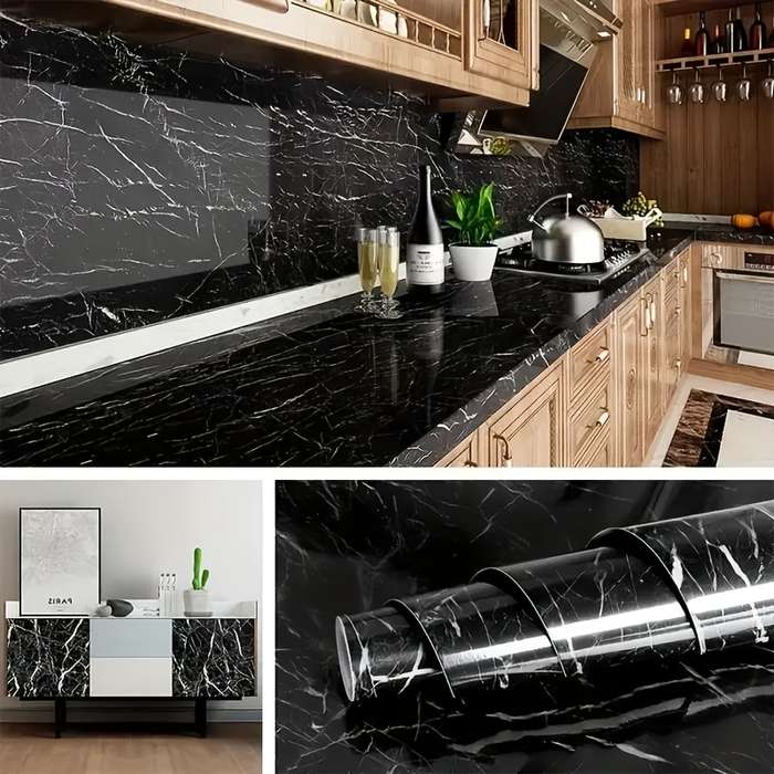 1PC Wall StickersItems3 Meters Black