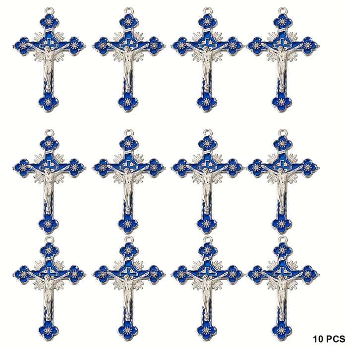 1 Piece Blue Jesus Theme Pendant