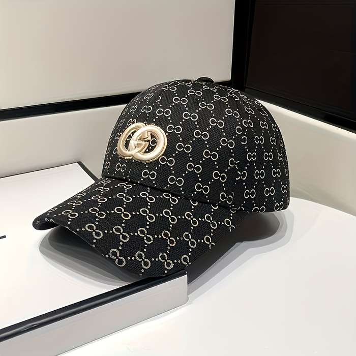 1pc Peaked Cap New Fashion Print Light Luxury Trendy Baseball Cap