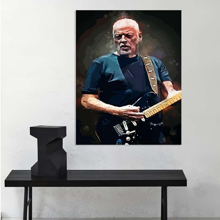 1pc 30.48x45.72 cm Frameless Modern Art Deco Canvas Wall Art David Jon Gilmour Rock Performance P