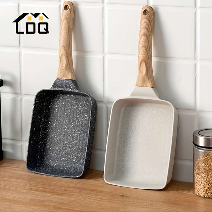 1pc Japanese-Style Tamagoyaki Omelette Pan Aluminum Non-Stick Frying Pan 5.9''x7.08'' Rectang