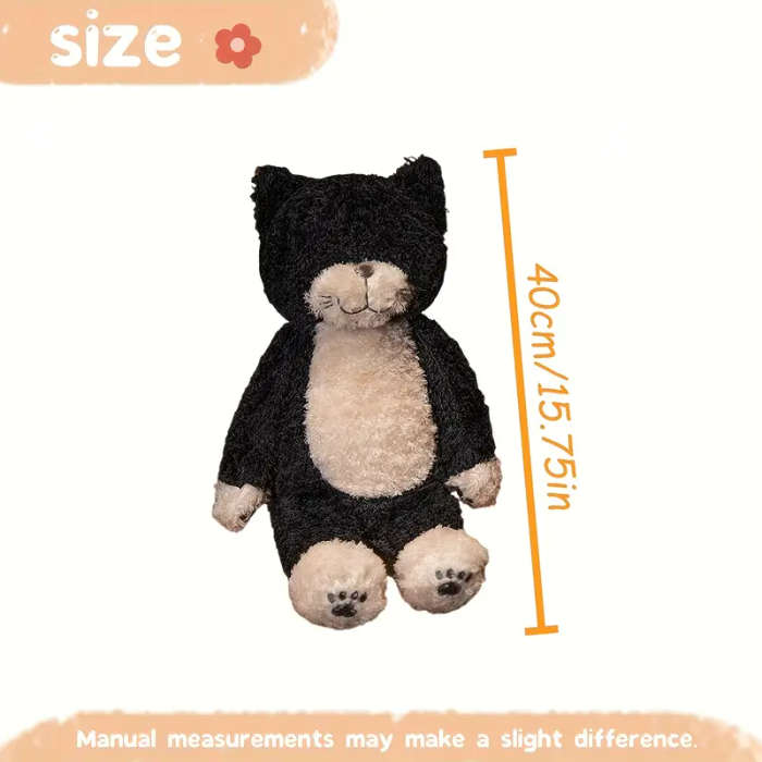 Soft And Fluffy Kitten Stuffed Animal Black