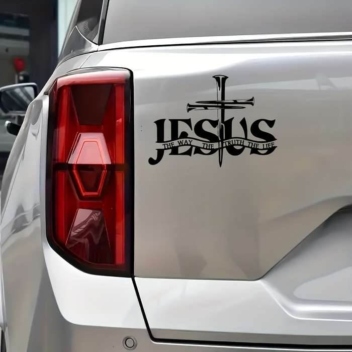 1pc   13.97cmx11.0cm Jesus Christian Themed Stickers