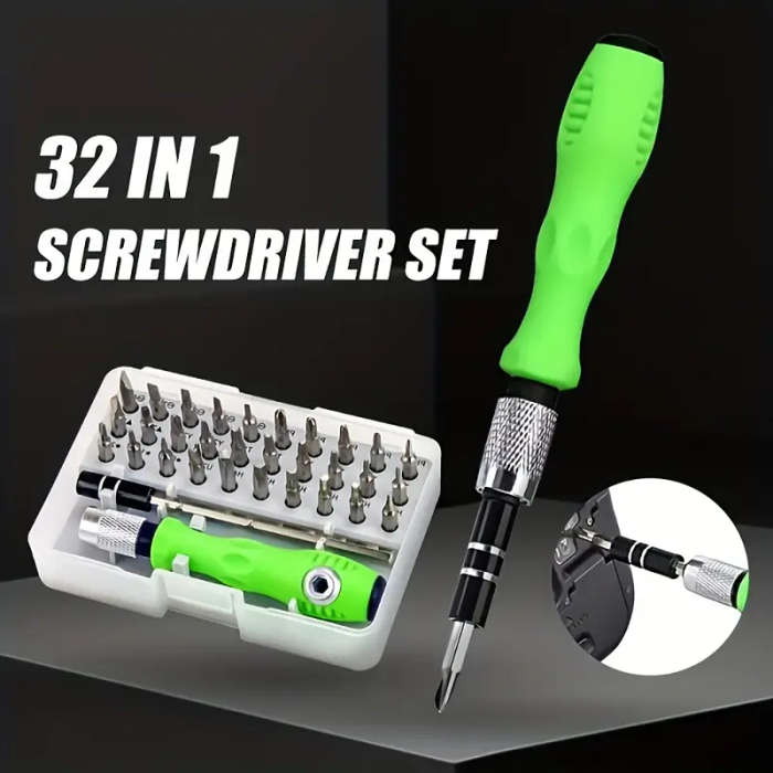 32-In-1 Precision Screwdriver Set with Mini Magnetic Bits for Phone Laptop And Mobile Repair