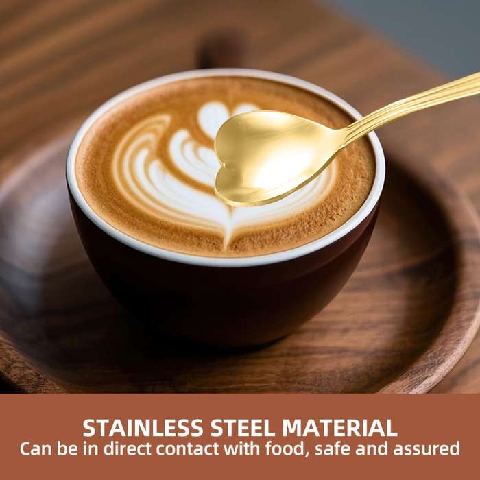 4pcs Stainless Steel Coffee Spoon Set Creative Dessert Spoons for Sugar Stirring Ice Cream