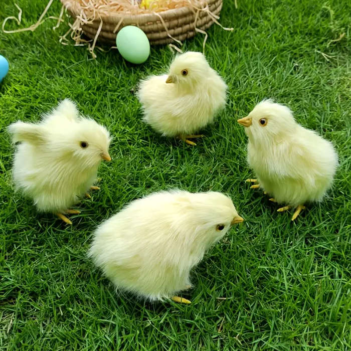 4-Piece Easter Chick Decorations