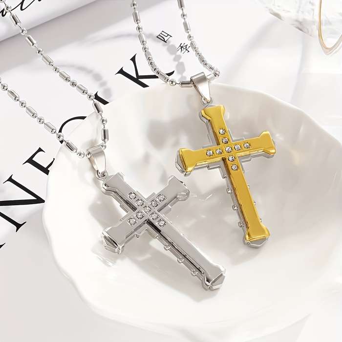 1 Piece Silvery Jesus Theme Pendant