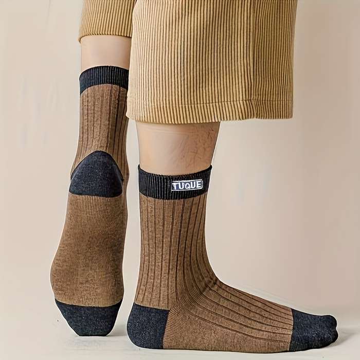 10 Pairs Of Dark Grey One Size High Elastic Socks
