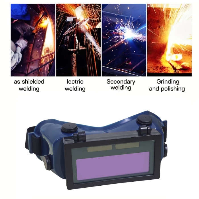 1pc Auto-Darkening Welding with Comfortable Adjustable Eye Mask for Safe Welding Grinding
