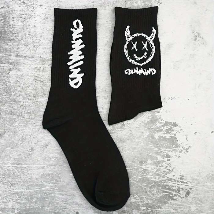 1 Pair Black One Size Socks