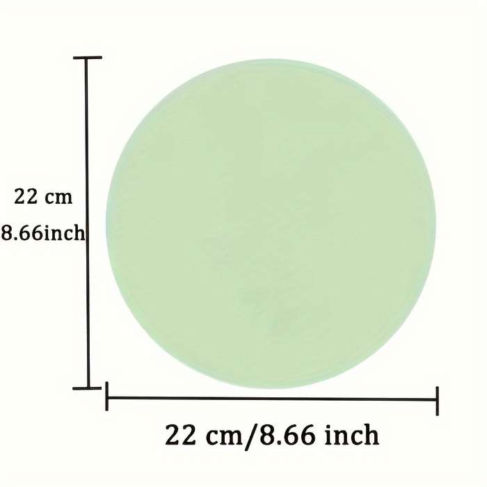 1pc Round Faux Leather Mouse Pad Sleek Black Smooth Surface for Precision Tracking