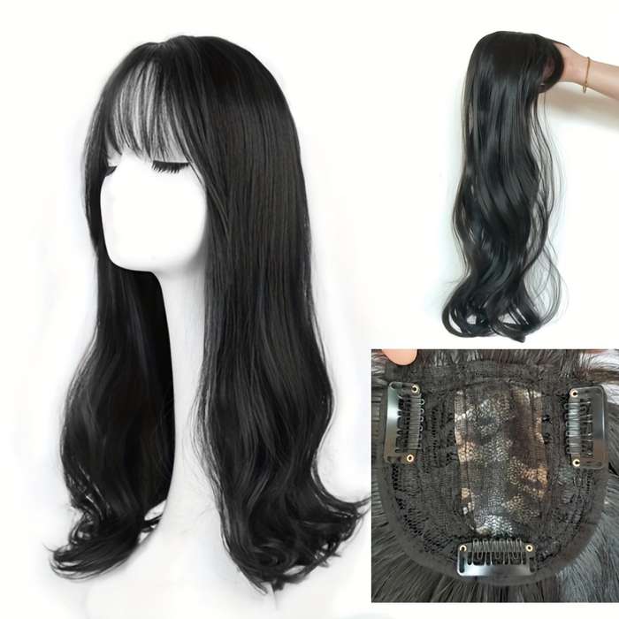 1Pc Dark Brown 40.64cm Fashion Design Wig