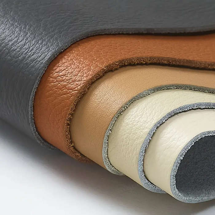 1 Piece Of Faux Leather Beige