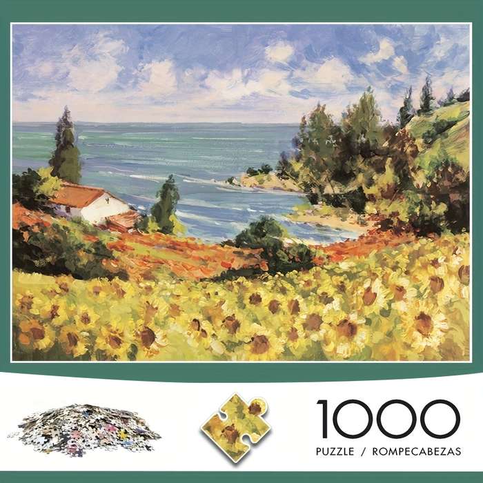 1000pcs Jigsaw Puzzle for Adults Challenging Hell-Level Mini Puzzle 38.0x26.01cm