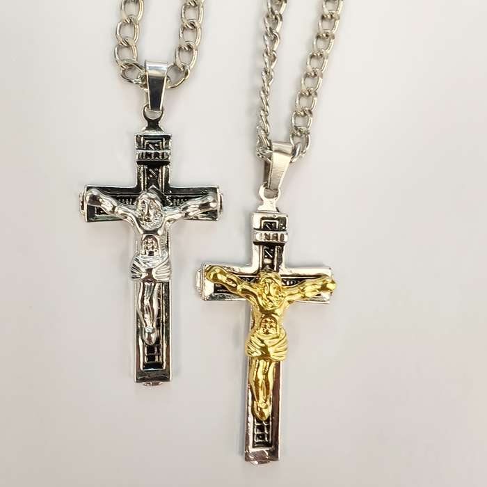 1 Piece Golden Jesus Theme Pendant