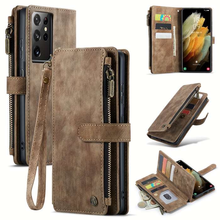 1pc Brown For Samsung Galaxy S21 Ultra 5G Phone Cases