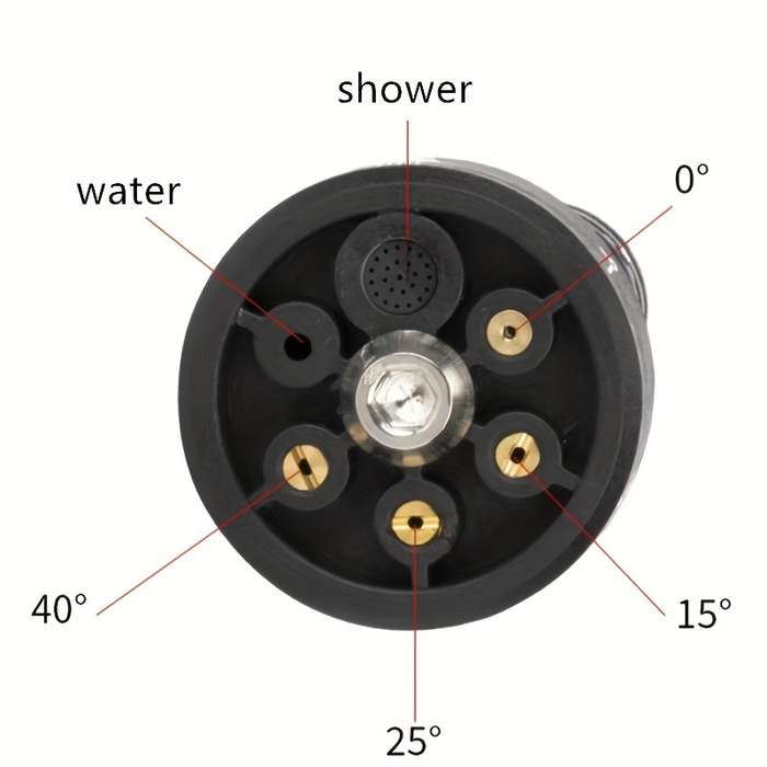 1Pc 6In1 Multifunctional Nozzle High Pressure Nozzle