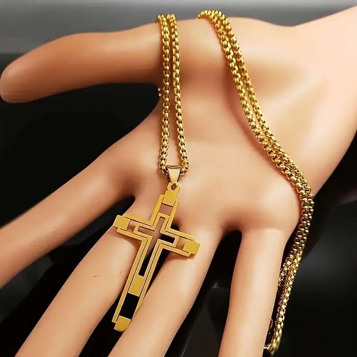1 Piece Black Jesus Theme Pendant