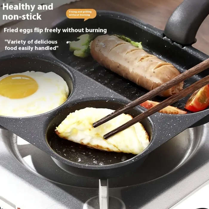 3-In-1 Breakfast Thick Frying Pan