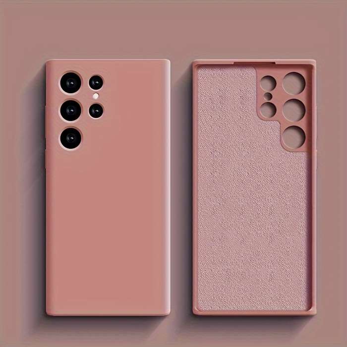 1pc Pink Color For Samsung Galaxy S22 Ultra 5G Phone Cases
