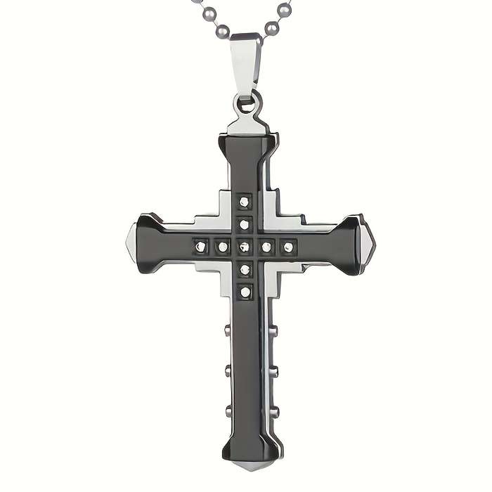 1 Piece Black Jesus Theme Pendant