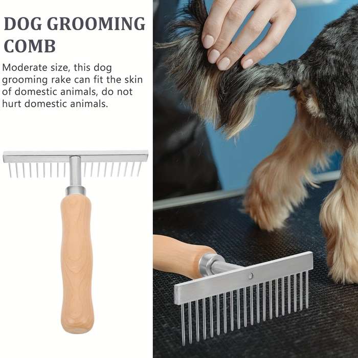1pc Silvery Pet Comb