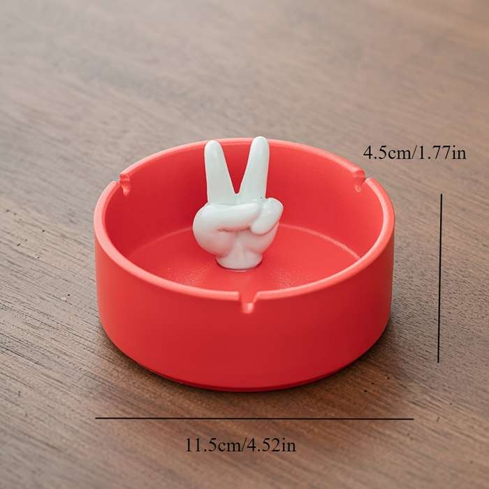 1pc Ceramic Ashtray for Home Living Room Office High-end Simple Creative Large Trendy Cute