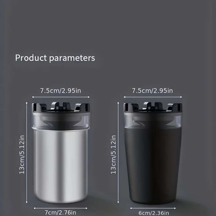 1pc Windproof Ashtray with Water Chamber Creative Funnel Design Dual Compartment for Cigare