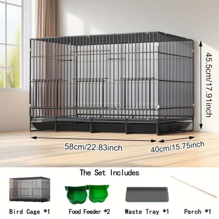 1pc Black size 50Pet Cage
