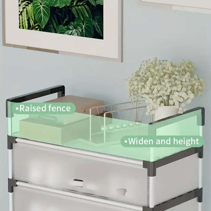 6-Tier Shoe Rack, 18-21 Pair Capacity, Dust-Proof Metal Frame with PP Material, Space-Saving Storage