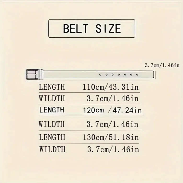 2 Men's Automatic Buckle Belts 130cm