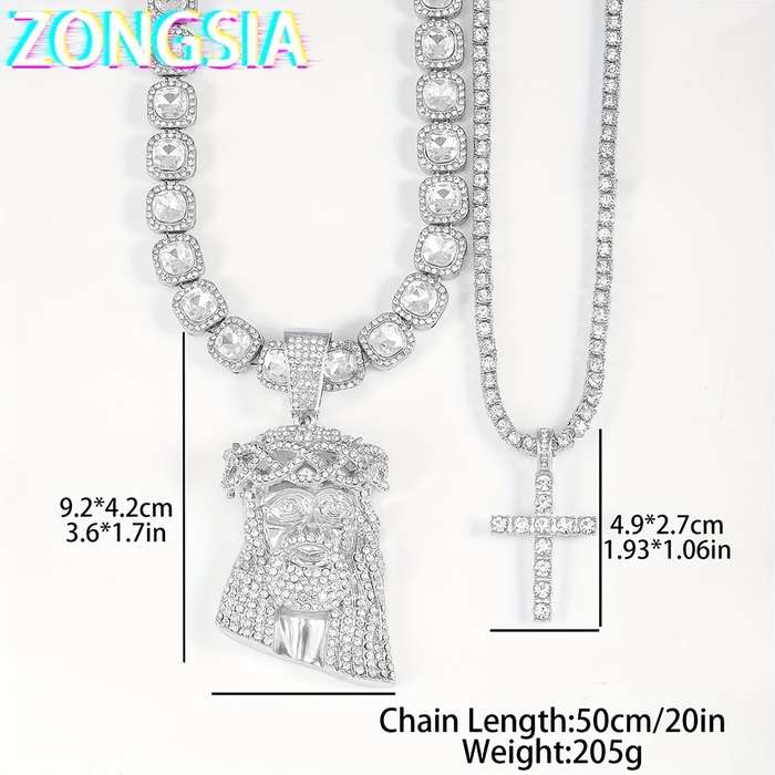 1 Piece Silver Color Jesus Theme Pendant