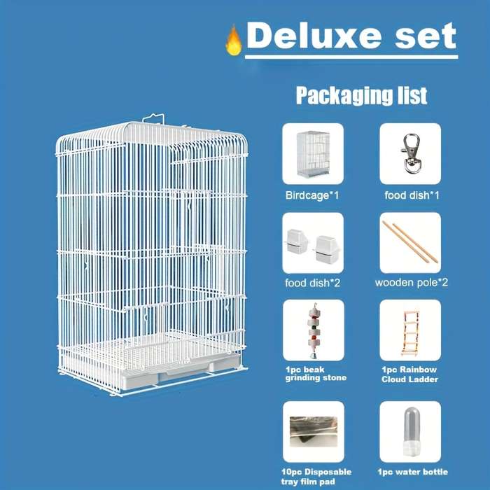 1pc Birdcage Luxury Set Pet Cage