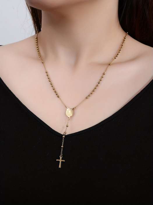 1 Piece Golden Jesus Theme Pendant