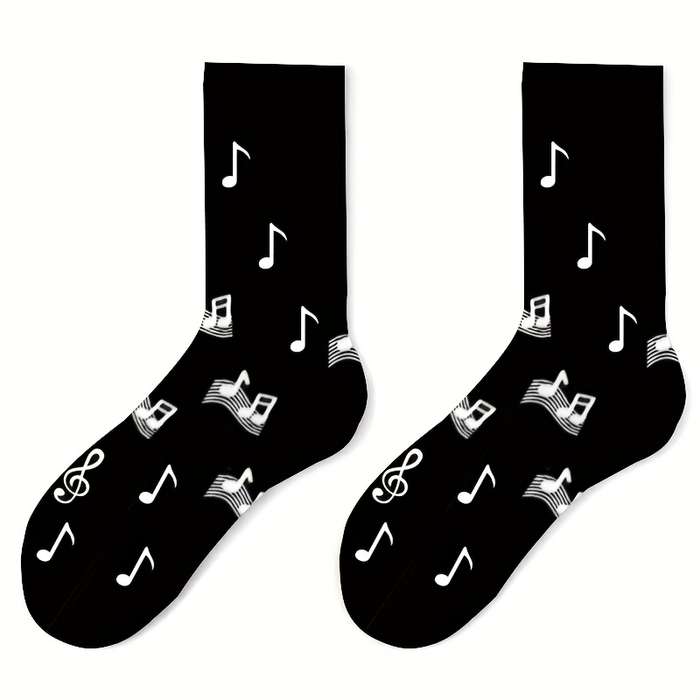 1 Pair Photo Color One Size Socks