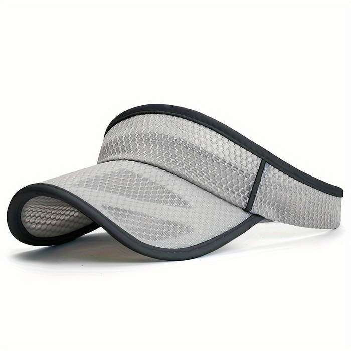1pc Women's Summer Mesh Sun Visor Hat With Extended Brim Men's Brimless Peaked Cap Breathable UV